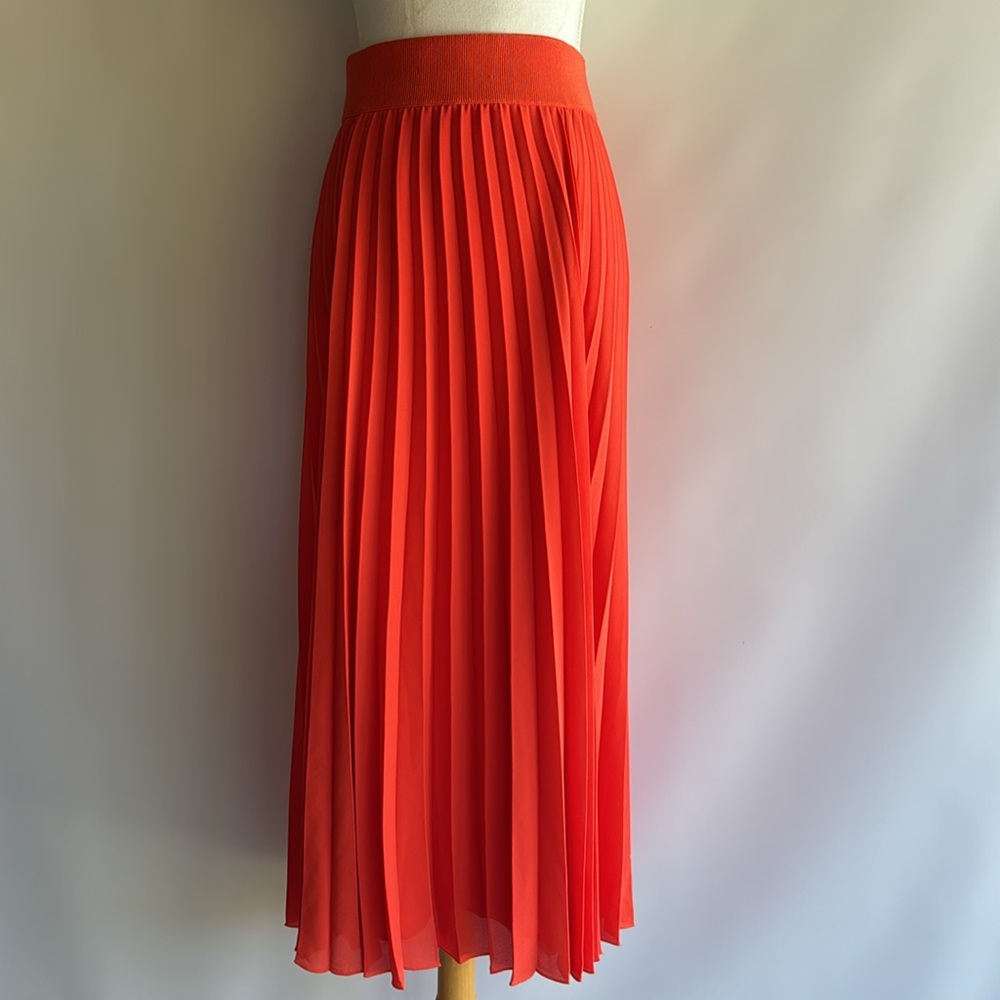COS Elasticated Pleated Midi Skirt - sz 6 - Picture 3 of 8